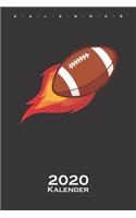 Brennender Football Kalender 2020