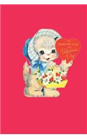 to someone nice on valentine's day: retro cute kitten valentine romantic gifts for him or her