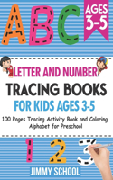 Letter and Number Tracing Books for Kids Ages 3-5