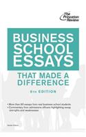 Business School Essays That Made a Difference