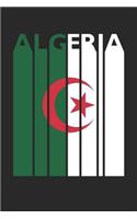 Vintage Algeria Notebook - Retro Algeria Planner - Algerian Flag Diary - Algeria Travel Journal: Medium College-Ruled Journey Diary, 110 page, Lined, 6x9 (15.2 x 22.9 cm)