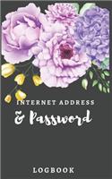 Internet Address & Password Logbook