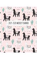 2019-2020 Weekly Planner: 18 Month Academic Planner. Monthly and Weekly Calendars, Daily Schedule, Important Dates, Mood Tracker, Goals and Thoughts All in One! Cute Llama Pa