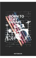 Drumset Instrument Art Graphic Notebook