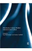 Mendacity in Early Modern Literature and Culture