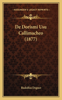 De Dorismi Usu Callimacheo (1877)