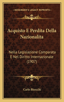 Acquisto E Perdita Della Nazionalita