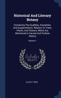 Historical And Literary Botany