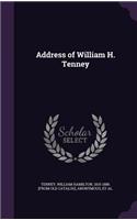 Address of William H. Tenney