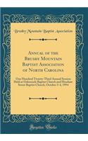 Annual of the Brushy Mountain Baptist Association of North Carolina