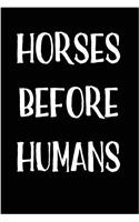 Horses Before Humans
