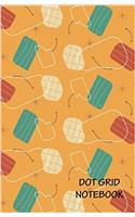Dot Grid Notebook - Retro Pattern: Dot Grid Pages: 5