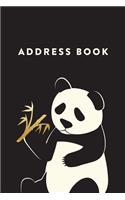 Address Book: Panda, 6x9, 130 Pages, Professionally Designed