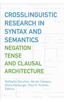 Crosslinguistic Research in Syntax and Semantics