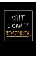 shit I can't remember notebook