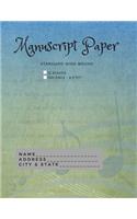 Standard Wire-bound Manuscript Paper Book (Blue-Green Cover)
