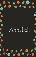 Annabell: Lined Notizbuch / Tagebuch Gift, 120 Pages, 6x9, Soft Cover, Matte Finish