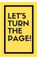 Let's turn the page
