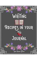 Writing Recipes in your Journal