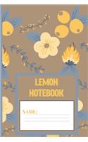Lemon Notebook: Lemon gifts for women, men, kids, and teens: cute & elegant Mongoose blank Lined notebook/Journal to write in