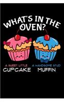 What's in the Oven? a Sweet Little Cupcake a Handsome Stud Muffin: Gender Reveal Notebook to Write in, 6x9, Lined, 120 Pages Journal