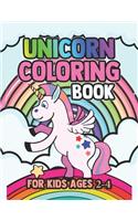 Unicorn Coloring Book for Kids Ages 2-4