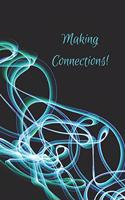 "Making connections" A5 networking / meeting notebook