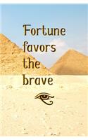 Fortune Favors the Brave: Blank Journal and Musical Theater Quote