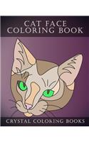 Cat Face Coloring Book: 30 Easy Line Drawing Cat Face Coloring Pages.(22 Animal)