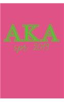 Aka Spr 2019: Journal: Alpha Kappa Alpha 1908 Notebook for Soror; Aka Sisterhood Exchange for Future Soror