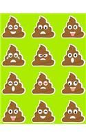Emoji Notebook Lined Composition Journal For School Kids, Students And Teachers: 120 Page Ruled School Composition Notebook Journal With Funny Poop Emojis For Kids or Adults - 8.5 by 11 inches(31 Kool Kidz)