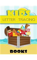 Kids Letter Tracing Books: Letter Tracing Practice Book For Preschoolers, Kindergarten (Printing For Kids Ages 3-5)(1" Lines, Dotted)