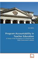 Program Accountability in Teacher Education