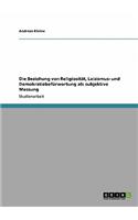 Beziehung von Religiosität, Laizismus- und Demokratiebefürwortung als subjektive Messung