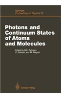 Photons and Continuum States of Atoms and Molecules