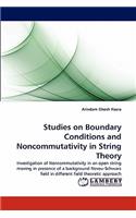 Studies on Boundary Conditions and Noncommutativity in String Theory