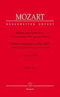 Sinfonia concertante for Oboe, Clarinet, Horn, Bassoon in E-flat major K.297b (Full Score)