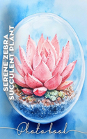 Serene Zebra Succulent Plant Photo Book: Unique Blend Of Striking Zebras And Lush Succulents Captured In 40 Vibrant Images