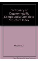 Dictionary of Organometallic Compounds: Cumulative Structure Index to Supplements 1-5 Inclusive (Dictionary of Organometallic Compounds Supplement)