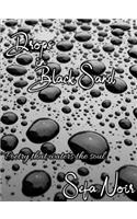 Drops in Black Sand