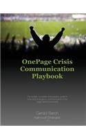 One Page Crisis Communication Playbook