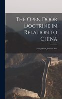 Open Door Doctrine in Relation to China