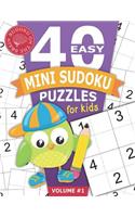 40 Easy Mini Sudoku Puzzles for Kids