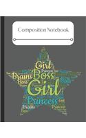 Composition Notebook: For the boss girl! Perfect School Supply List Favorite!