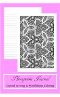 Therapeutic Journal Journal Writing & Mindfulness Coloring