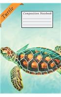 Turtle Composition Notebook: (Animal Notebooks)