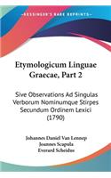 Etymologicum Linguae Graecae, Part 2