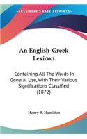 An English-Greek Lexicon