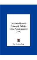 Laudatio Simonis Episcopii, Publice Dicta Amstelaedami (1791)