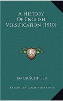 A History Of English Versification (1910)